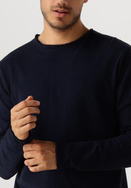 Donkerblauwe DSTREZZED Trui NEWMAN CREW - large