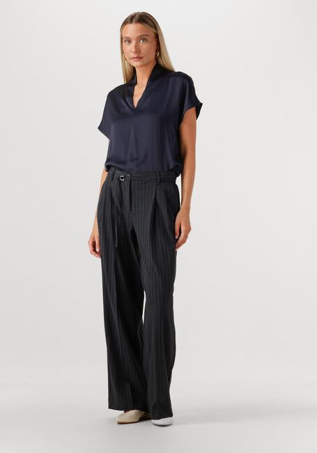Donkergrijze SUMMUM Wijde broek TROUSERS WIDE PINSTRIPE - large