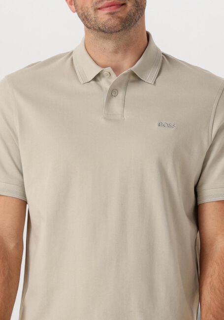 Beige BOSS ORANGE Polo PE_INTERLOCK - large