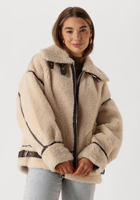 Gebroken wit EDITED Teddy jas ARIANA JACKET - large