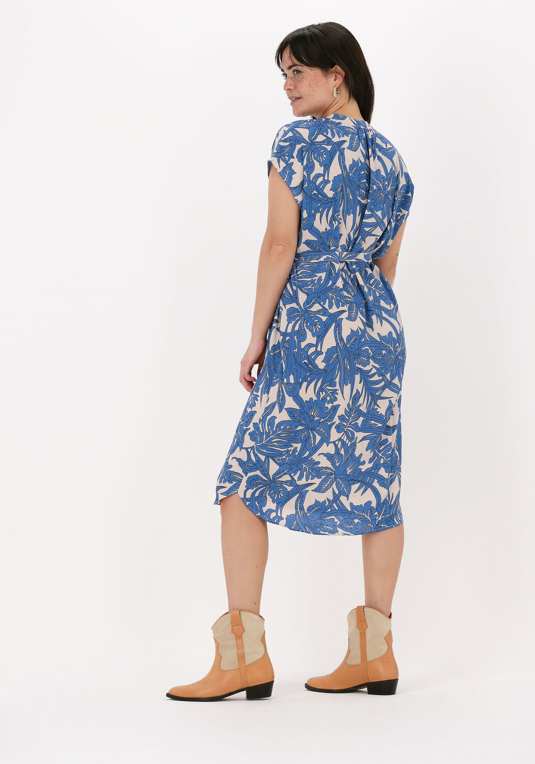 kobalt by bar midi jurk victoria jungle dress