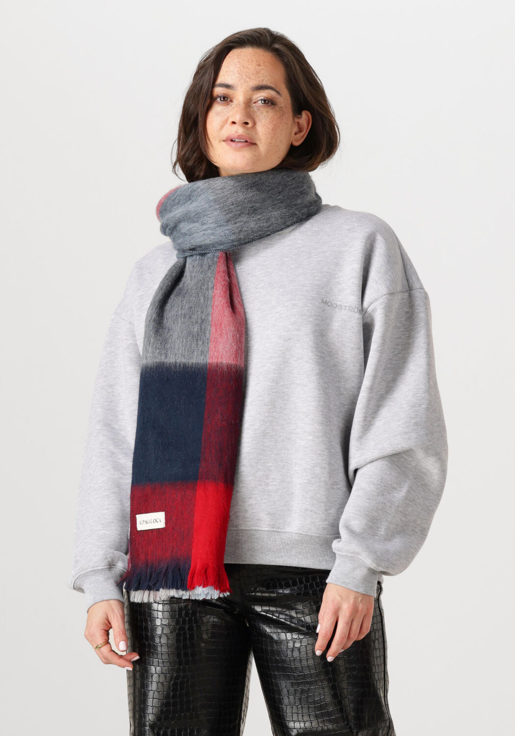 Multi ALPACA LOCA Sjaal BLOCKED SCARF - medium