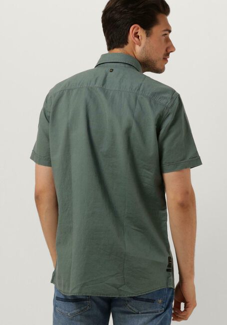 Groene PME LEGEND Casual overhemd SHORT SLEEVE SHIRT CTN LINEN CARGO WALKER - large