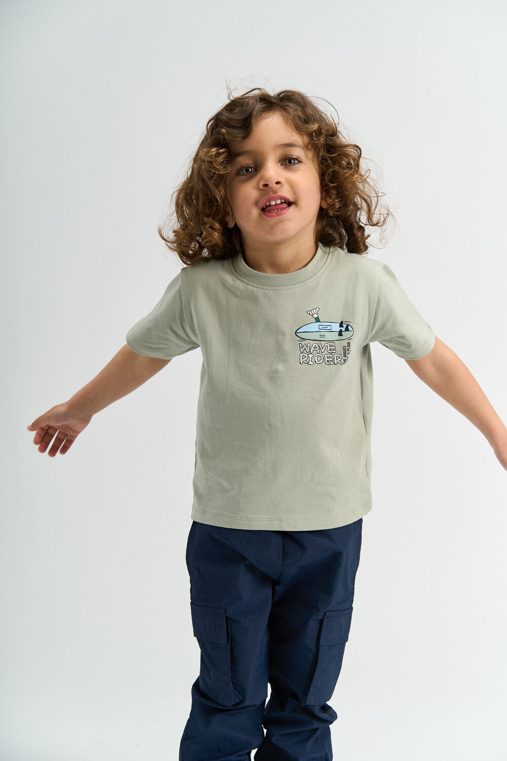 Groene THE NEW Polo / T-shirt TNSTSIGURD - large