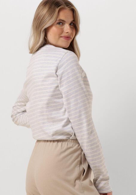 Grijze PENN & INK Tops & T-shirts 516 SWEATER STRIPE - large