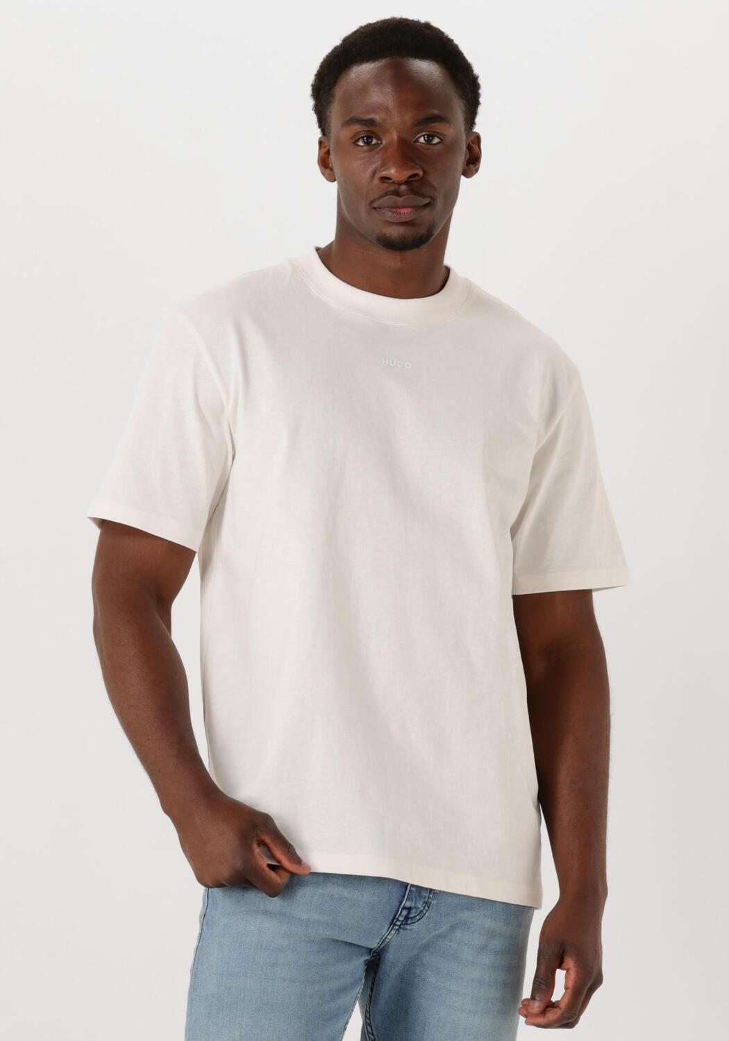 HUGO Heren Polo's & T-shirts Dapolino 10248326 Gebroken Wit