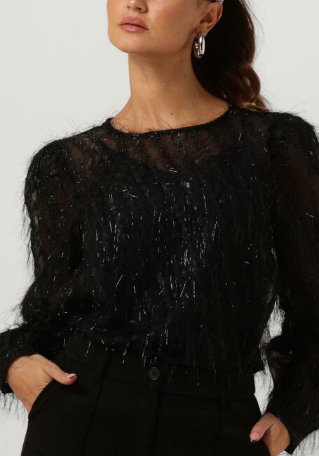 Zwarte YDENCE Trui TOP POPPY - large