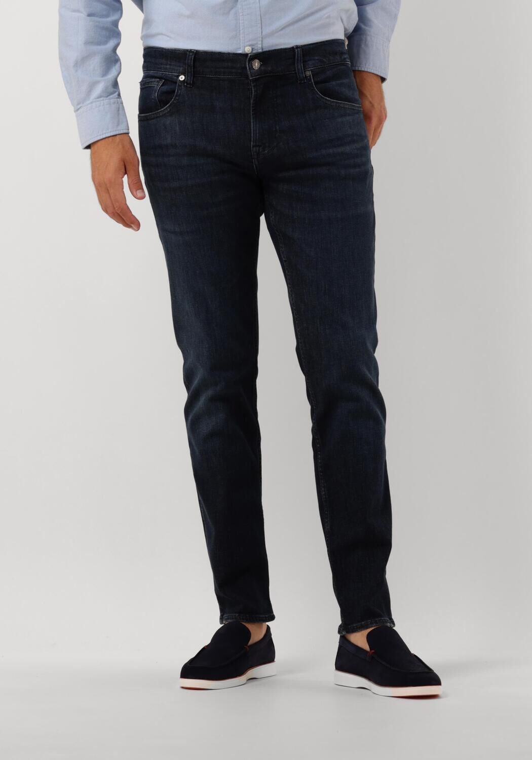 7 For All Mankind Slim Fit Jeans Donkerblauw Blue Heren