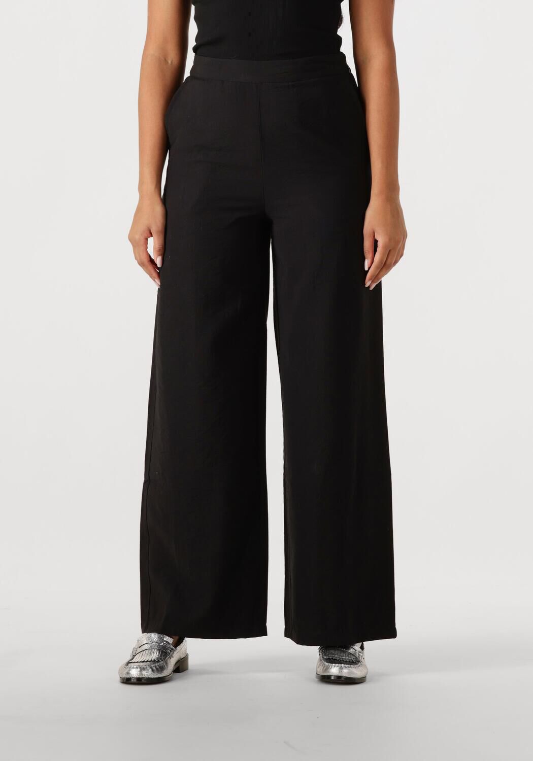 OBJECT Dames Broeken Objyui Hw Wide Pants 137 Zwart