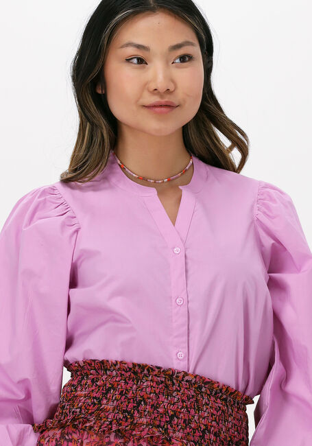 Roze MSCH COPENHAGEN Blouses HADDIS LS V-NECK SHIRT - large