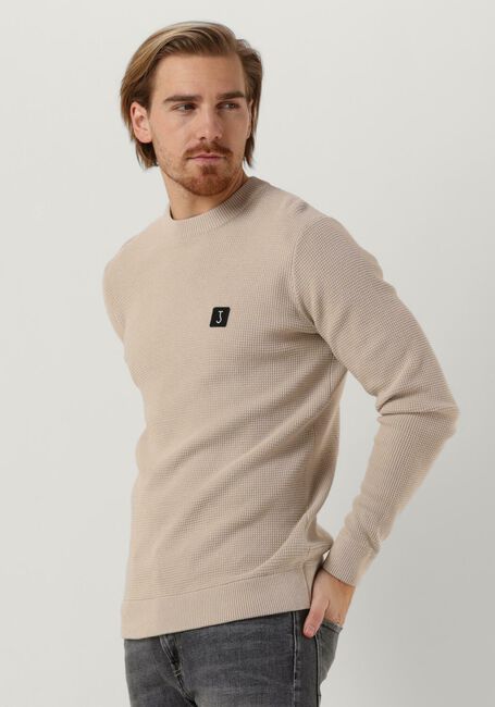Beige BUTCHER OF BLUE Trui SQUARE CREW - large