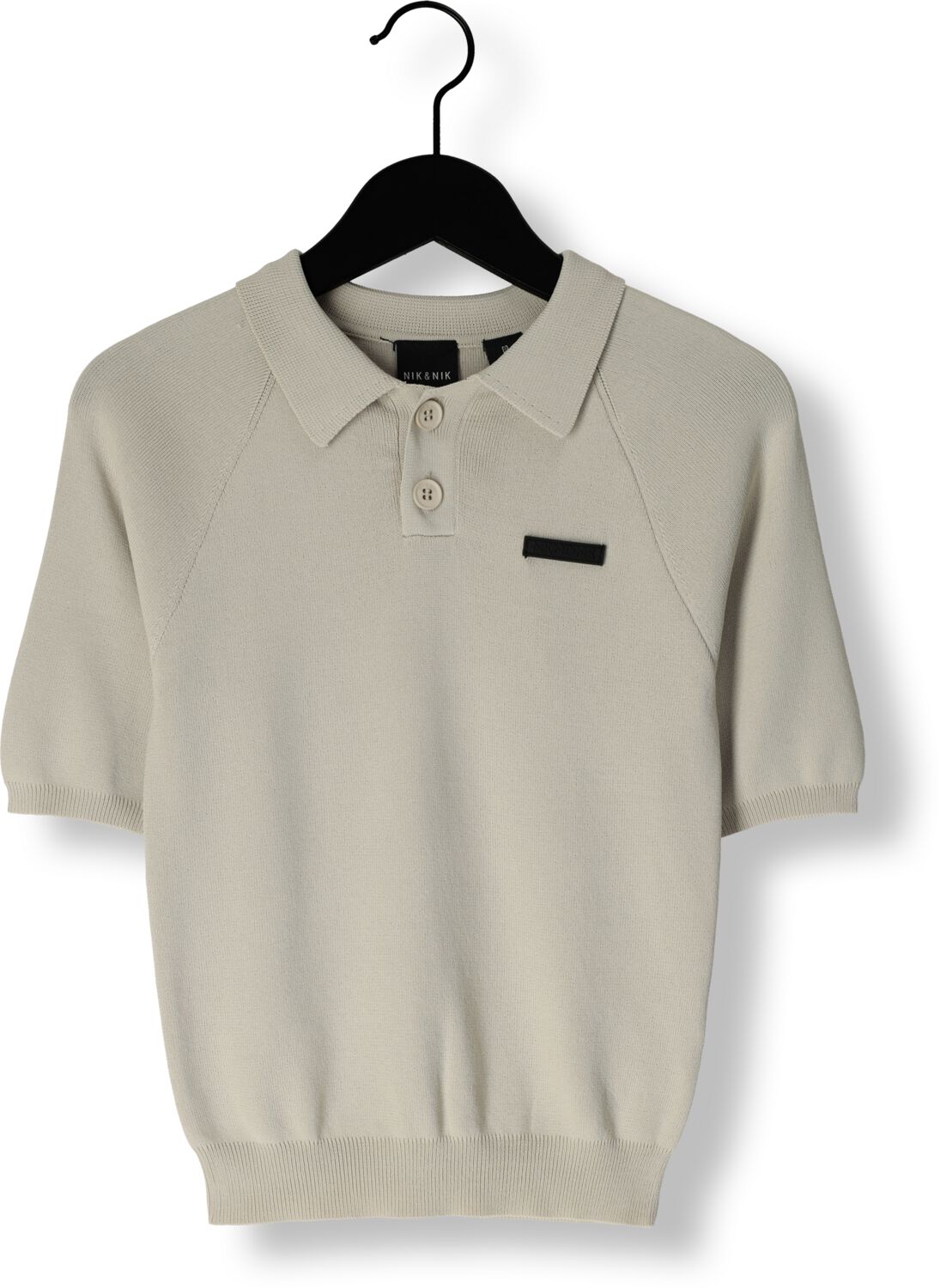 NIK & NIK Jongens Polo's & T-shirts Joel Knit Polo Zand