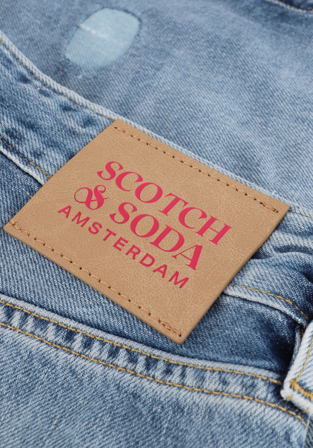 Lichtblauwe SCOTCH & SODA Shorts RALSTON DENIM SHORT - large