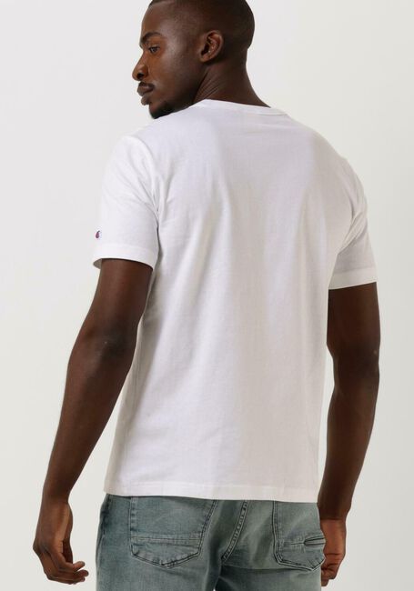 Witte CHAMPION T-shirt CREWNECK T-SHIRT 216545 - large