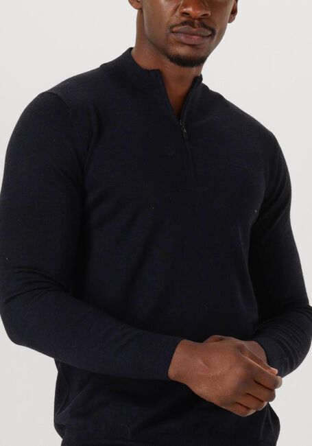 Donkerblauwe STEFANO LAURAN Trui HALF ZIP - large