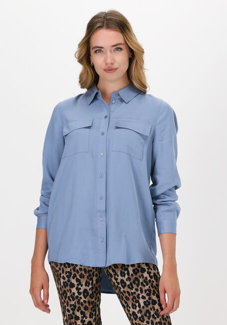 Blauwe JUST FEMALE Blouses OBI SHIRT - large