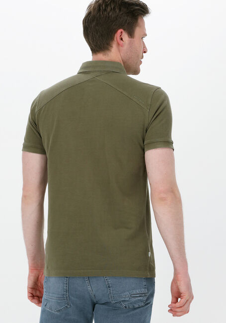 Olijf CAST IRON Polo SHORT SLEEVE POLO COTTON GD PIQUE - large
