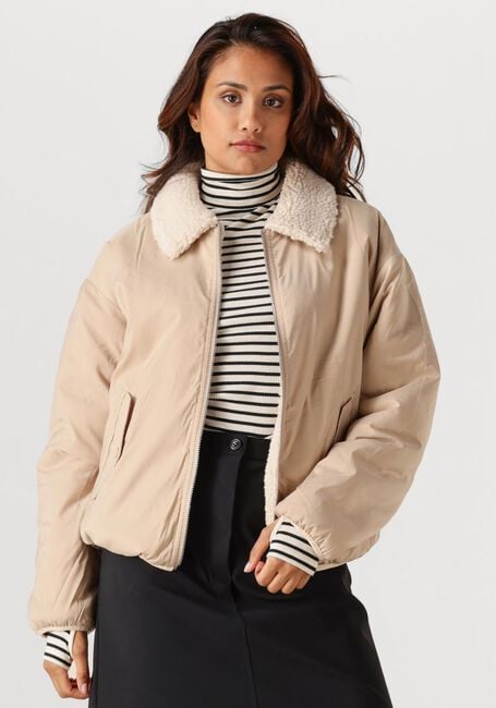 Beige PENN & INK Gewatteerde jas JACKET - large