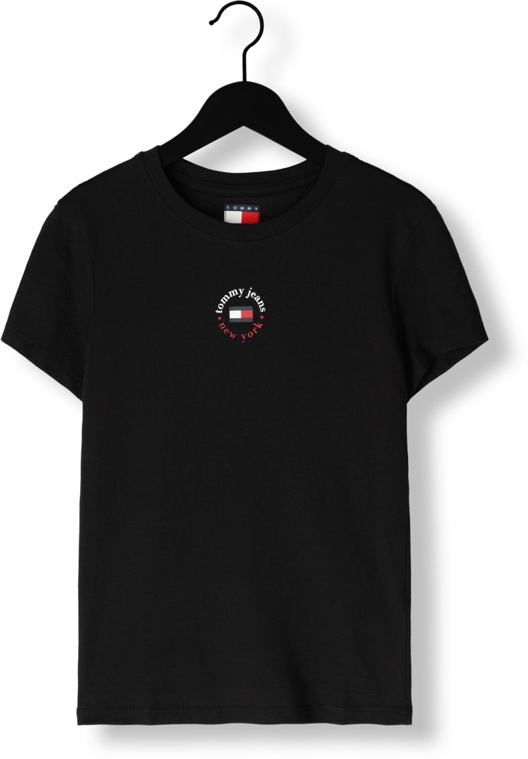 TOMMY JEANS Dames Tops & T-shirts Tjw Slim Essential Logo 2 Tee Zwart
