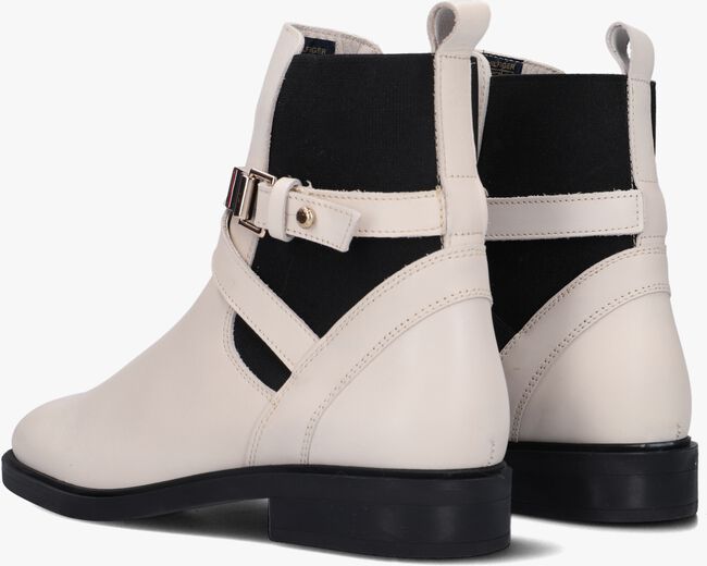 TOMMY HILFIGER BUCKLED LEATHER ANKLE BOOTS - large