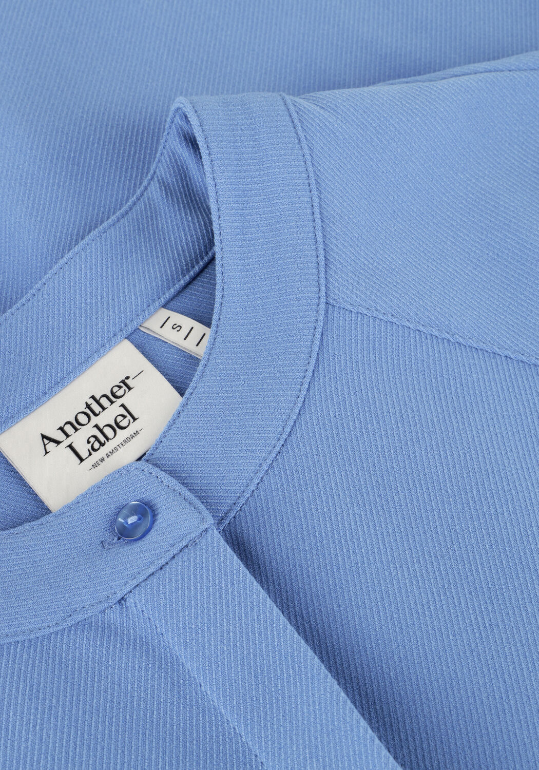 Lichtblauwe ANOTHER LABEL Mini jurk DENICE DRESS S/S - large