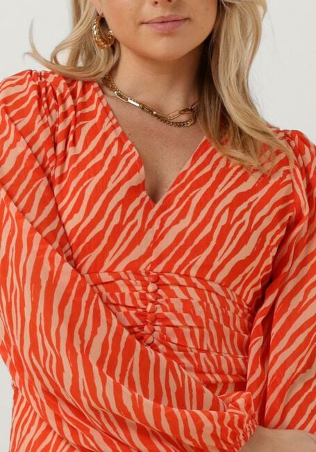 Koraal NOTES DU NORD Mini jurk GENNY RECYCLED SHORT DRESS - large