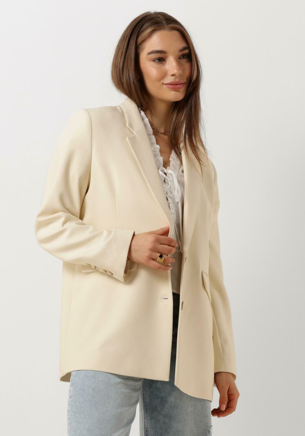 SELECTED FEMME Dames Blazers Slfrita Ls Relaxed Blazer Beige