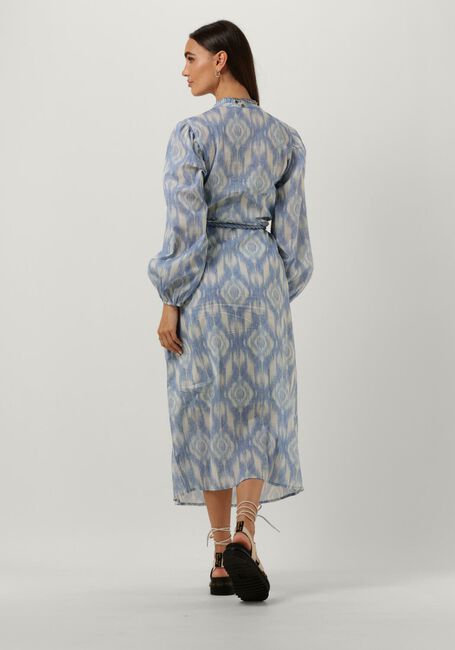 Blauwe CIRCLE OF TRUST Midi jurk GWEN DRESS - large