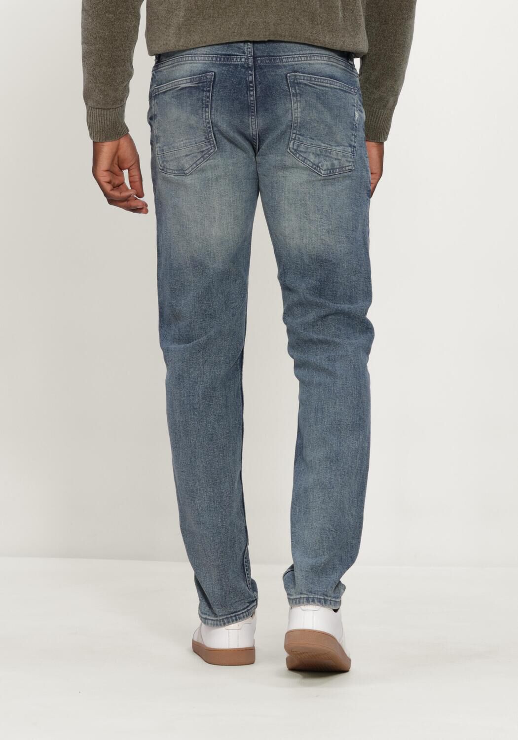 Blauwe PURE PATH Slim fit jeans THE RYAN - large