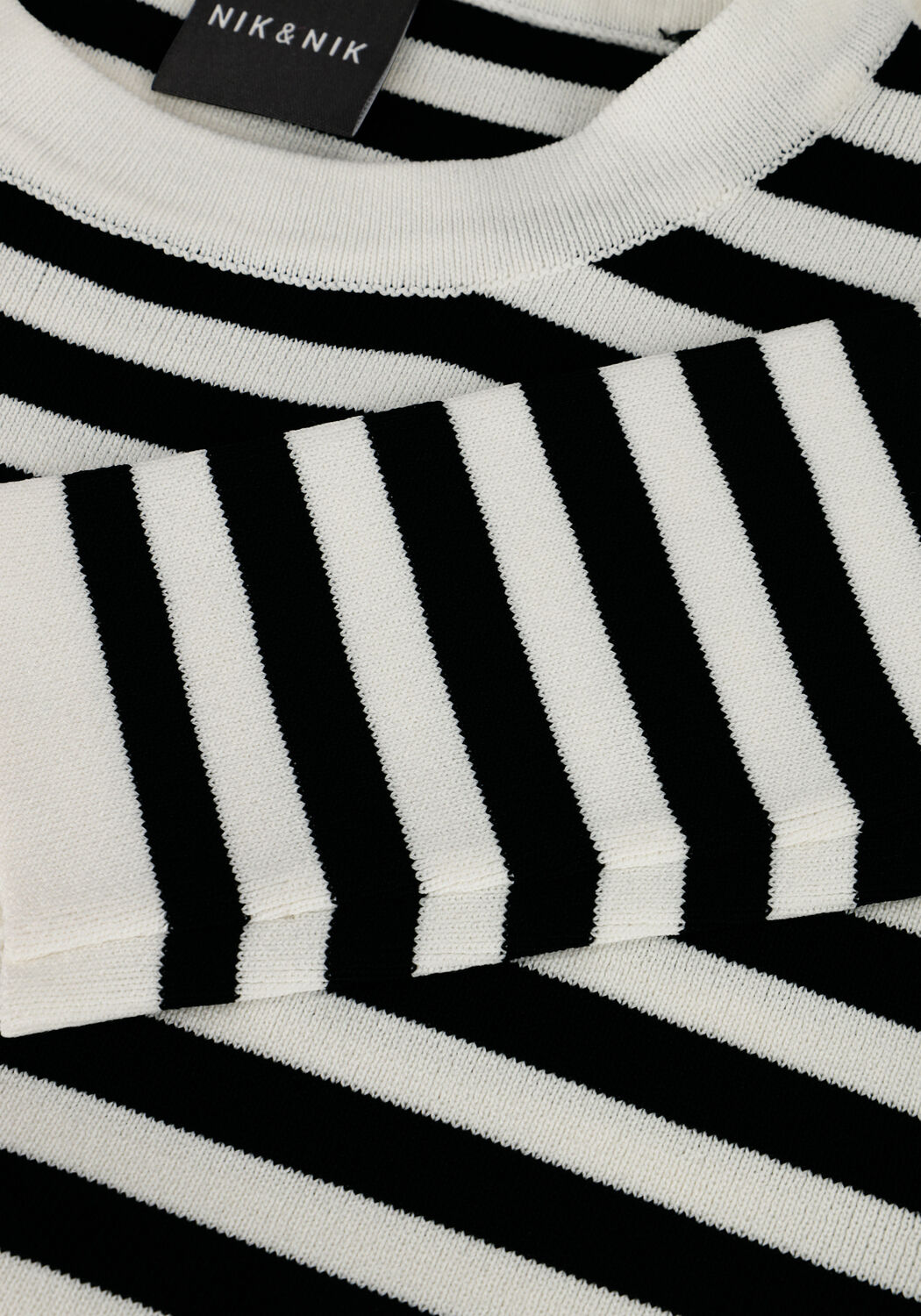 Witte NIK & NIK Trui JOLIE STRIPE PULLOVER - large