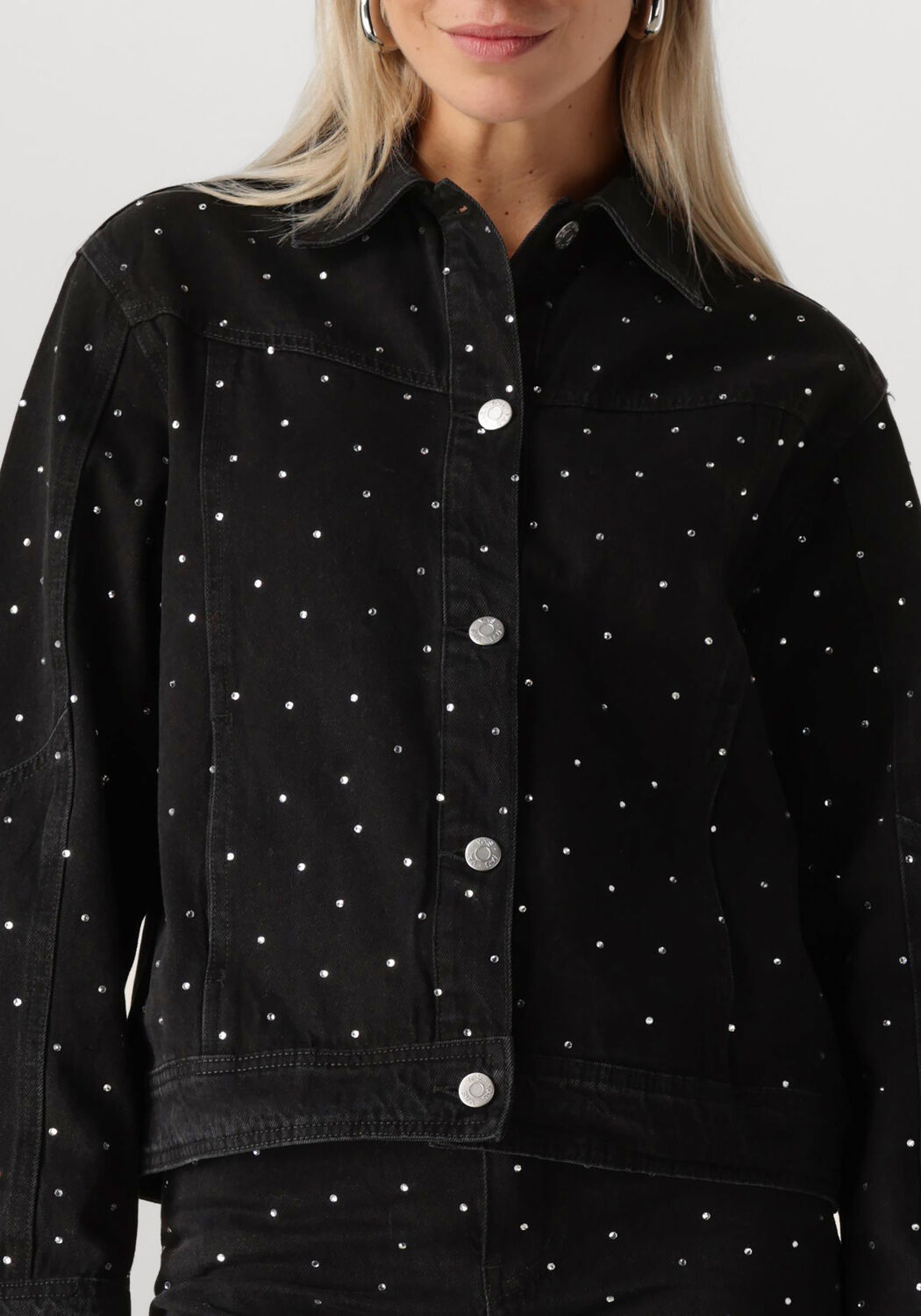 Y.A.S. Dames Jassen Yasrista Ls Denim Shacket Donkergrijs