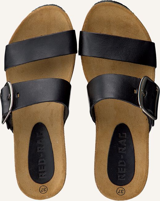 Zwarte RED-RAG Slippers 78074 Zwarte RED-RAG Slippers 78074 - large