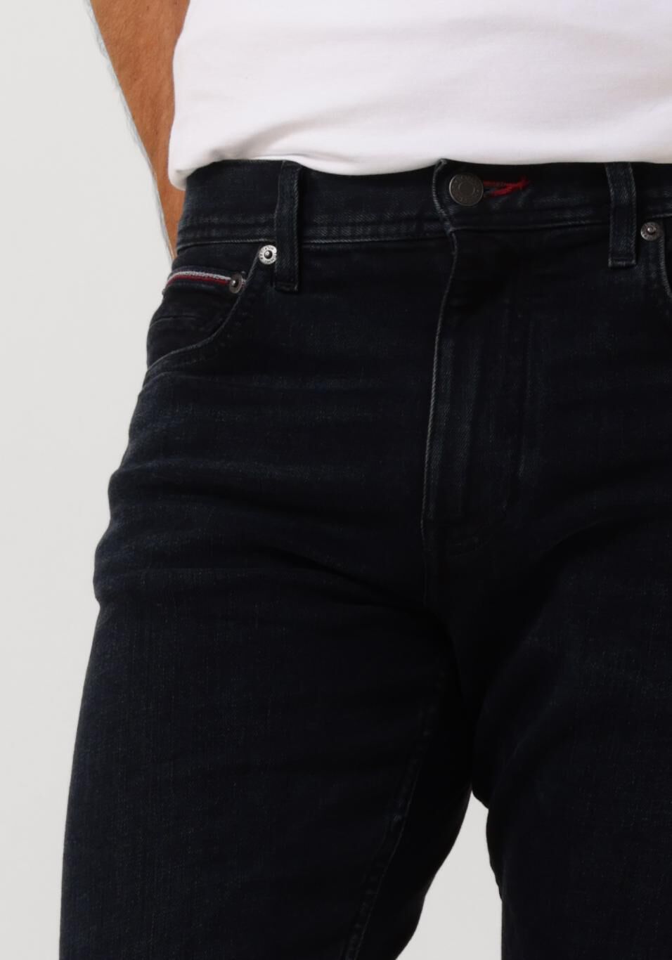 TOMMY HILFIGER Heren Jeans Tapered Houston Pstr Modoc Ind Antraciet