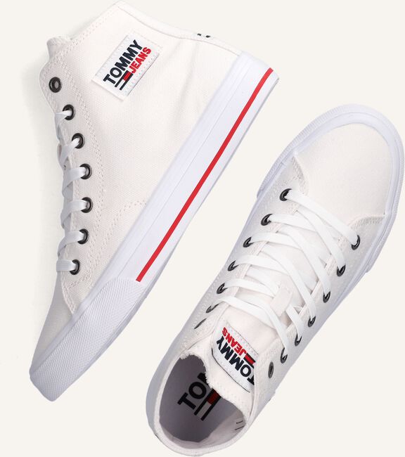 Witte TOMMY HILFIGER Hoge sneakers TOMMY JEANS MIDCUT VULC Witte TOMMY HILFIGER Hoge sneakers TOMMY JEANS MIDCUT VULC - large