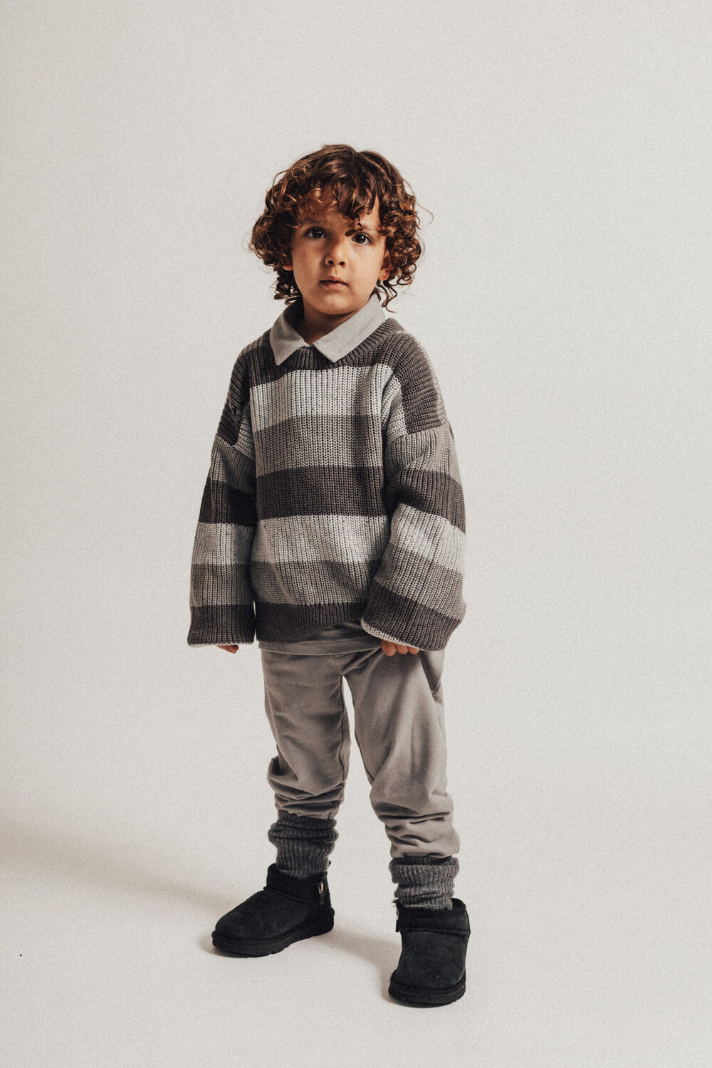 Grijze BAJE STUDIO Trui SURREY - large