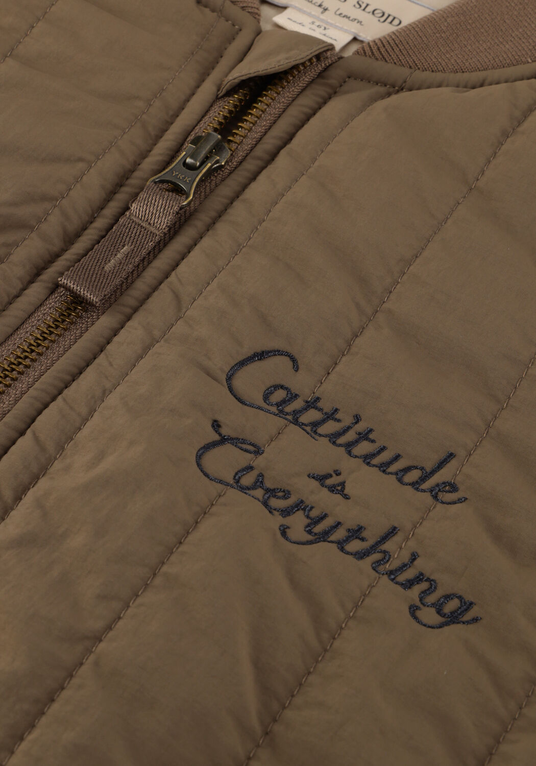 Khaki KONGES SLOJD Jack JUNO BOMBER JACKET - large