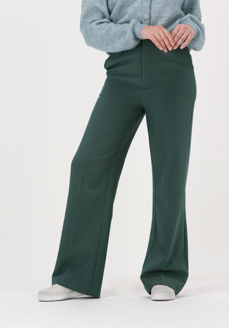 Groene SCOTCH & SODA Wijde broek 'EDIE' TAILORED WIDE-LEG PANTS - large