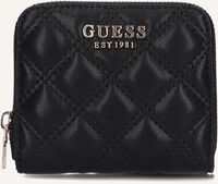 Zwarte GUESS Portemonnee GIULLY SLG SMALL ZIP AROUND - medium