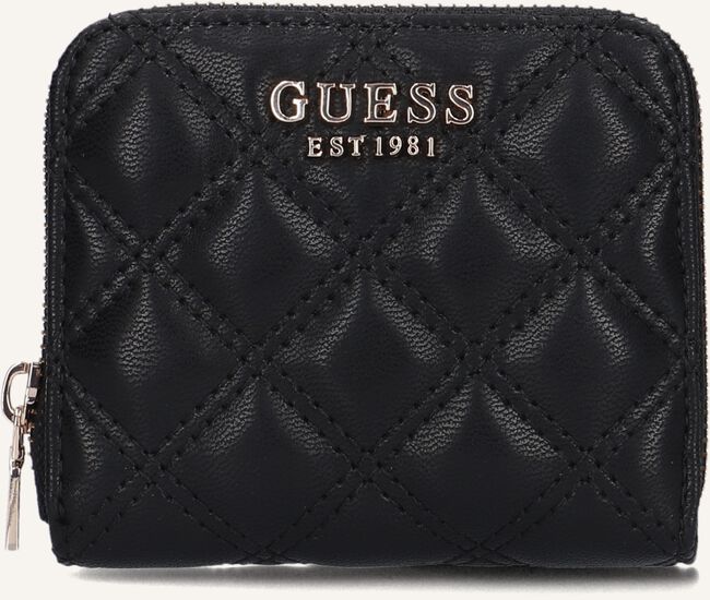 Zwarte GUESS Portemonnee GIULLY SLG SMALL ZIP AROUND Zwarte GUESS Portemonnee GIULLY SLG SMALL ZIP AROUND - large