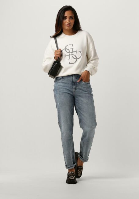 Gebroken wit GUESS Sweater LS RN LEONOR LOGO SWTR - large
