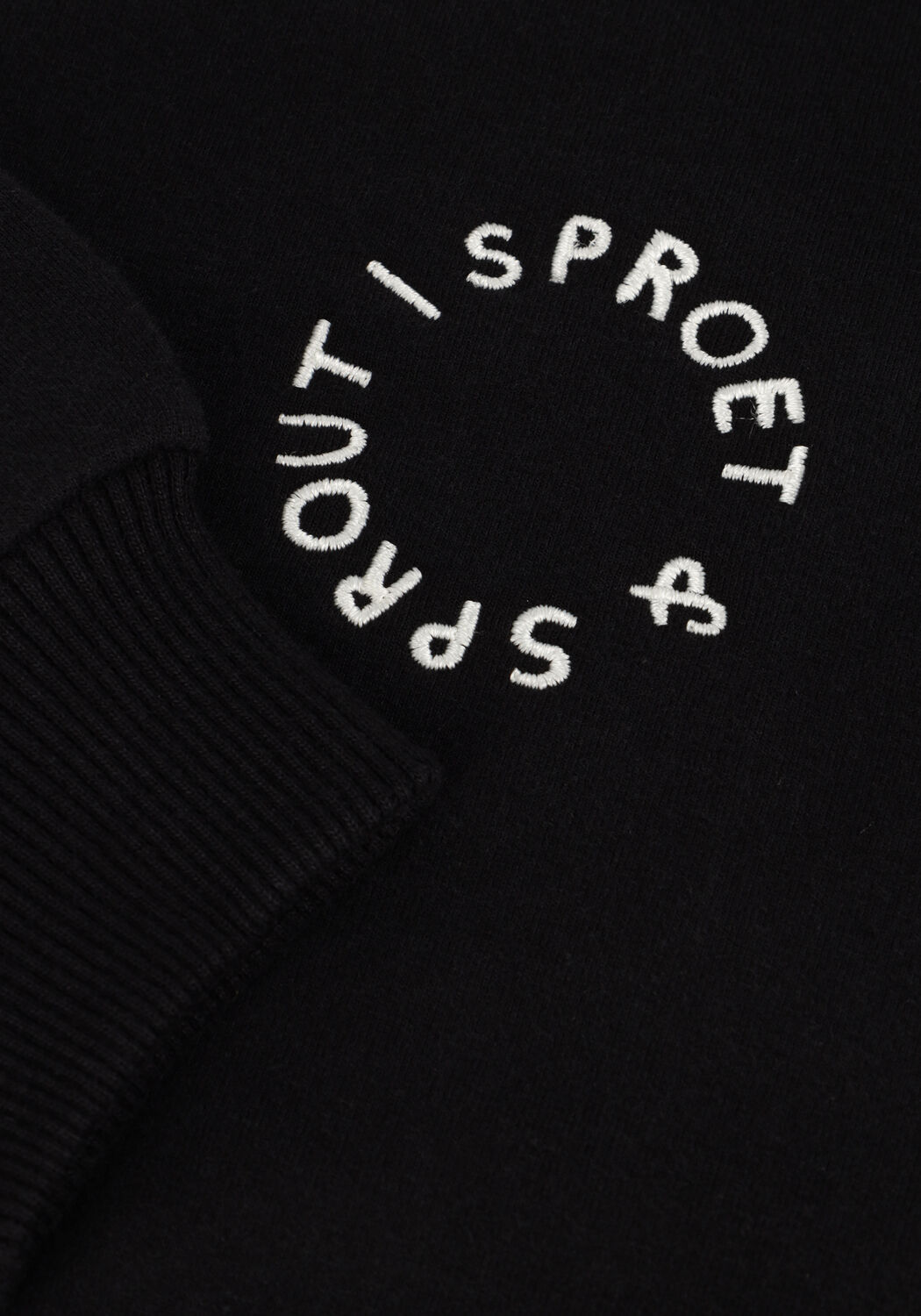Zwarte Sproet & Sprout Trui SWEATSHIRT SPROET CHEST PRINT - large