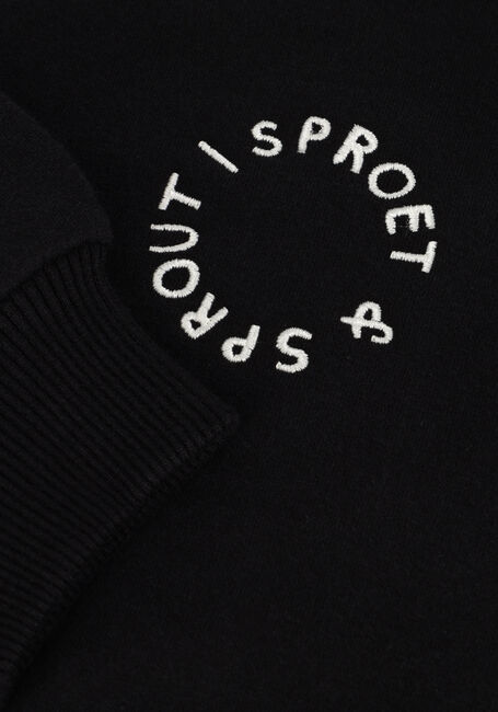 Zwarte Sproet & Sprout Trui SWEATSHIRT SPROET CHEST PRINT - large