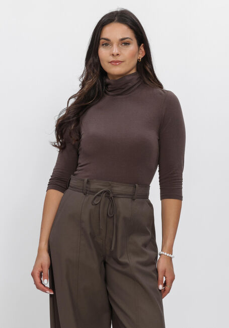 Bruine SECOND FEMALE Tops & T-shirts MATIMA T-NECK - large