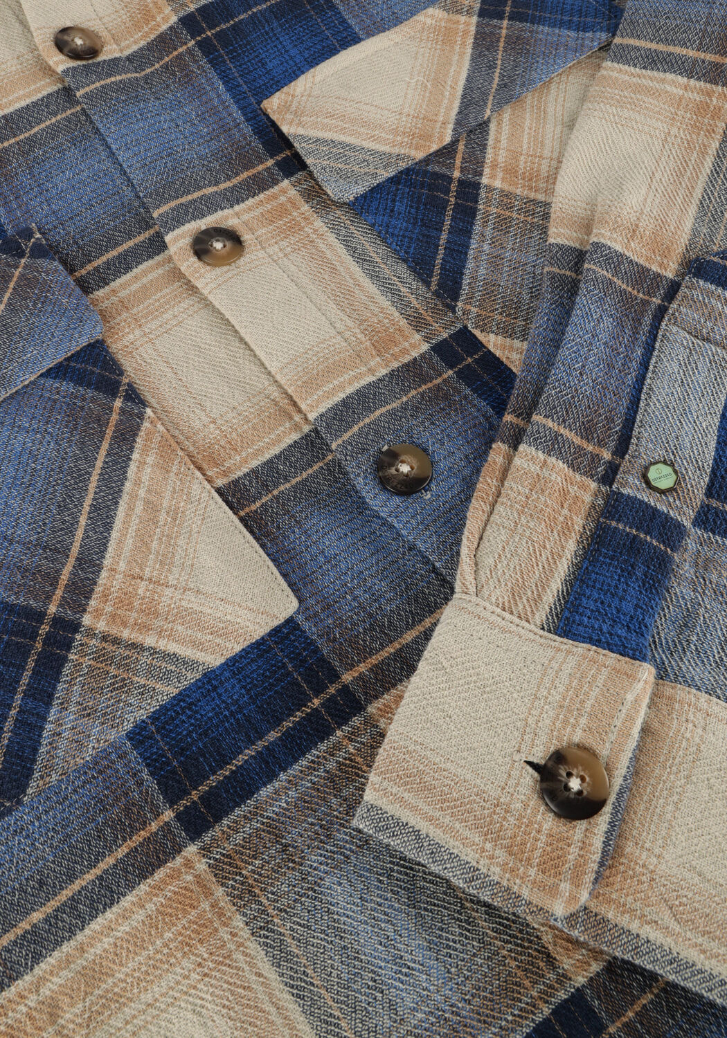 Blauwe DSTREZZED Overshirt COREY OVERSHIRT - large