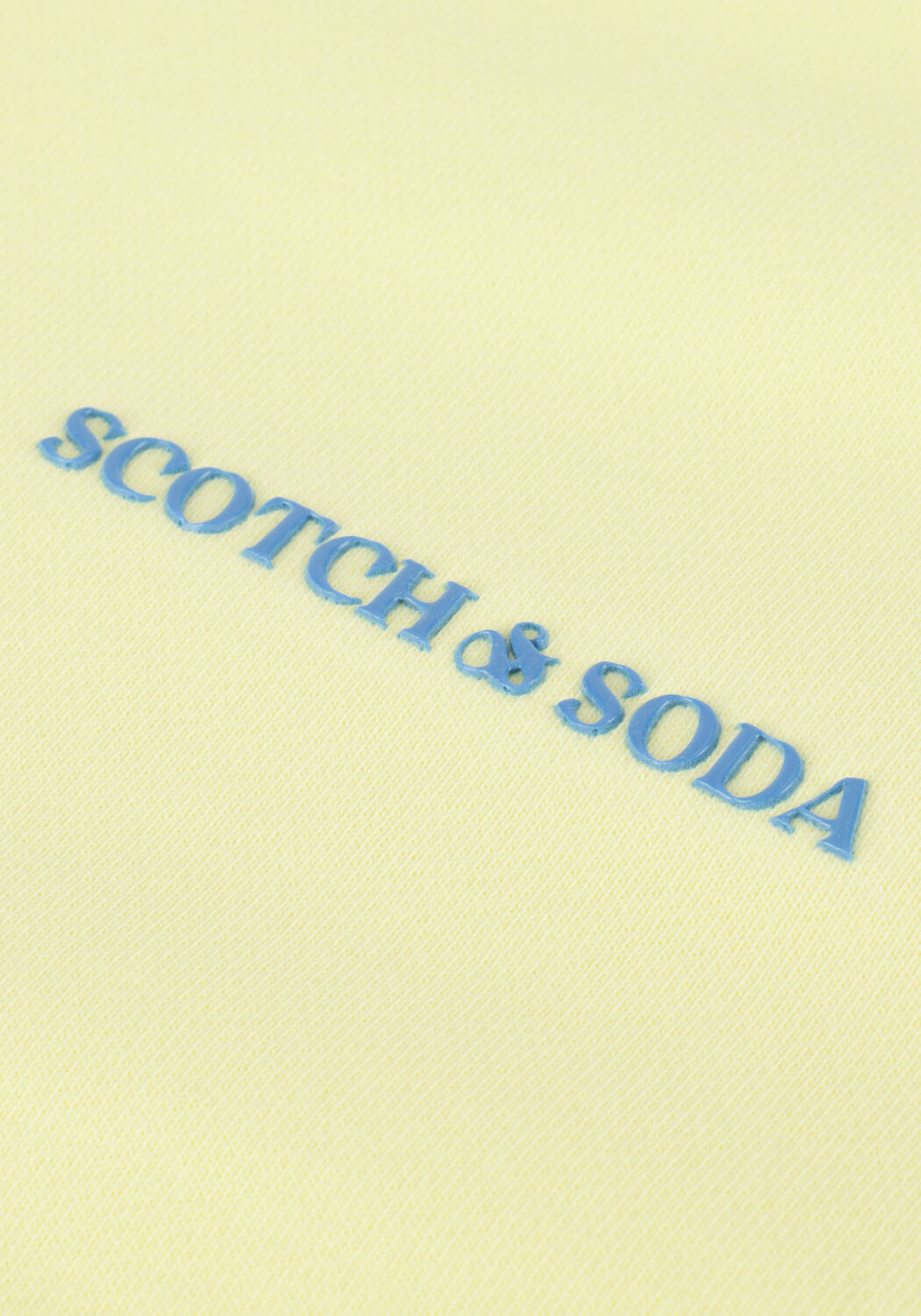 Gele SCOTCH & SODA Sweater UNISEX CREWNECK SWEATSHIRT IN ORGANIC COTTON - large