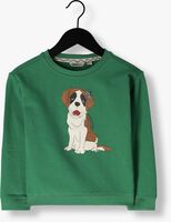 Groene MOODSTREET Sweater CHEST PRINT SWEATER - medium