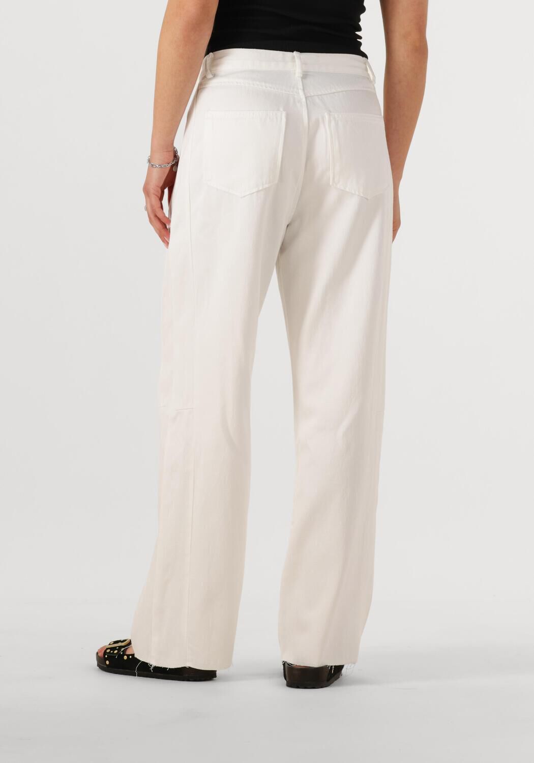 WITHBLACK Dames Jeans Wblannika High Waist Pant Wit