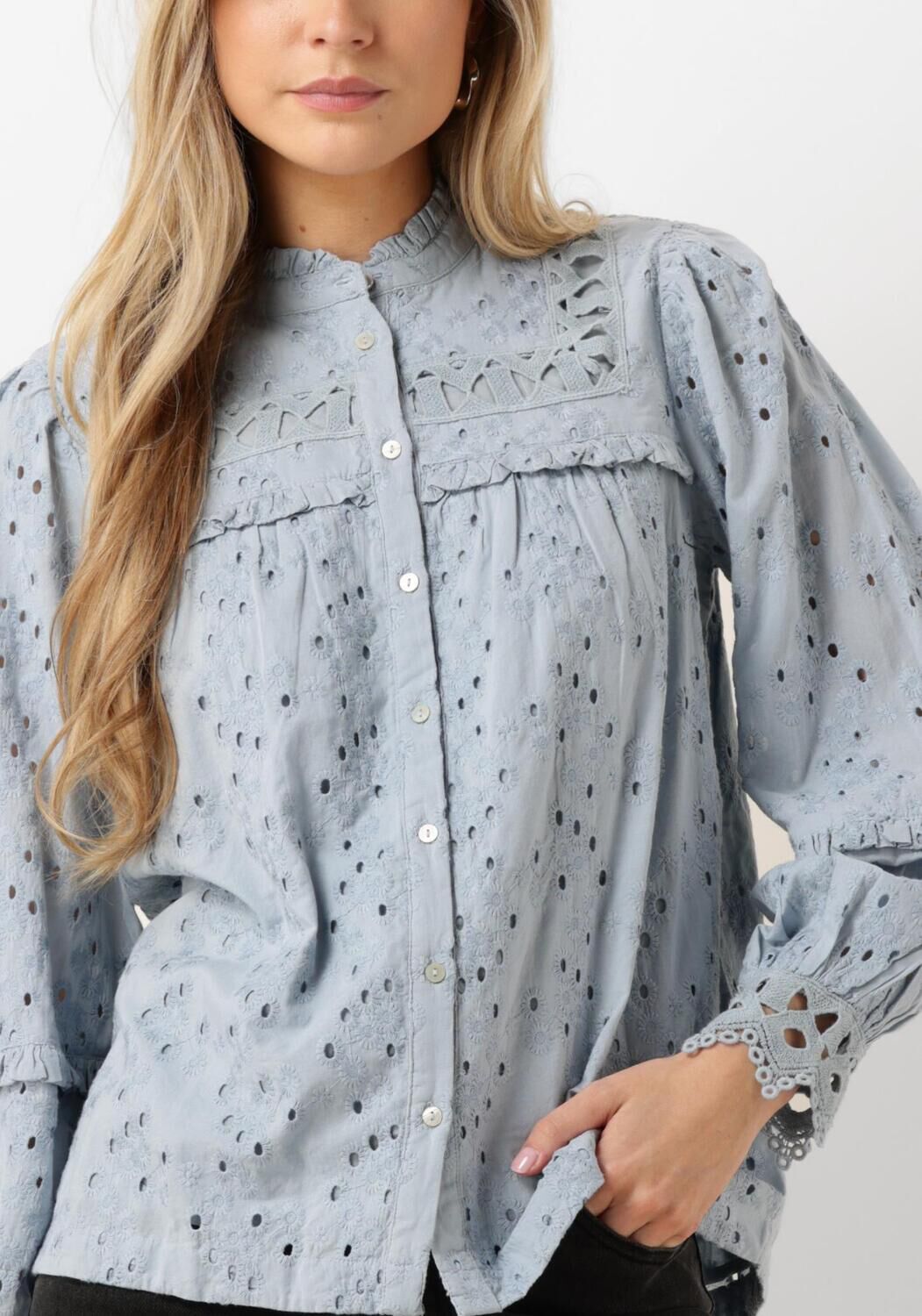 Y.A.S. Dames Blouses Yasgunva Ls Shirt Blauw