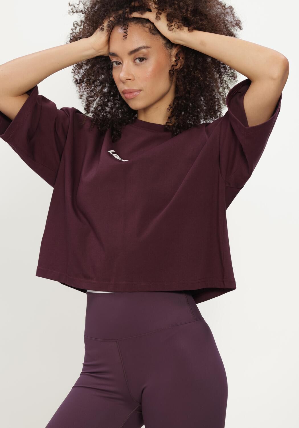 Bordeaux THE LOLA CLUB Top STELLA SS TEE - large