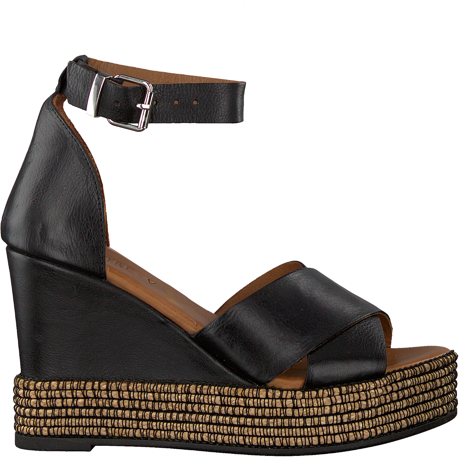 Zwarte NOTRE-V Sandalen 438017 | Omoda
